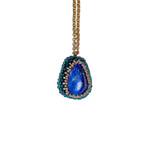 Náhrdelník s lapiz lazuli č.32