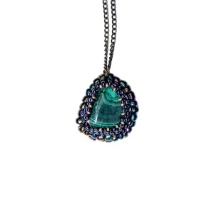 Náhrdelník s malachitem č.14