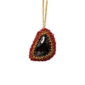 Náhrdelník s hematitem č.12