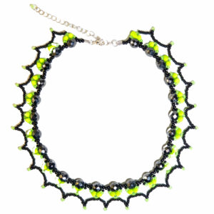 Neonový náhrdelník s hroty