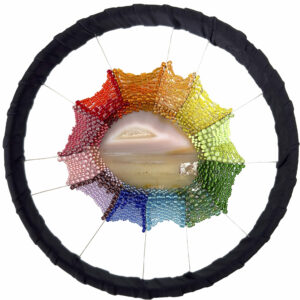 Obraz z korálků Západ slunce